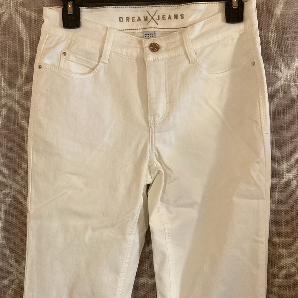 MAC SylvieMeis Dream Jean White Washed Soft Stretch Denim Mid-rise Jean Women 30